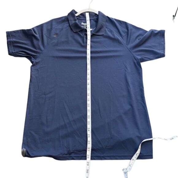 Rhone Men's Short Sleeve Performance Delta Pique Polo Shirt Navy Blue Medium - Picture 9 of 10